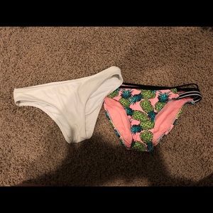 Two, size S swimsuit bottoms